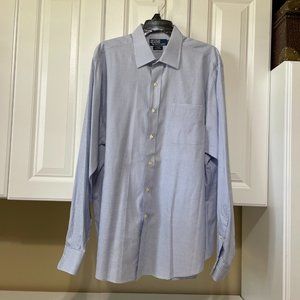 Polo Ralph Lauren Curham 17-36/37 Blue Checked Button Up Dress Shirt